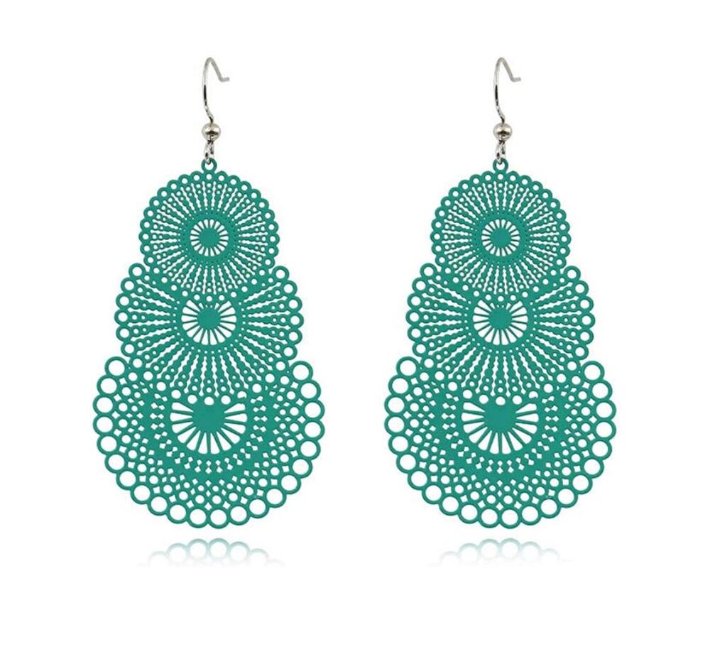 Ornate Cutout Boho Earrings